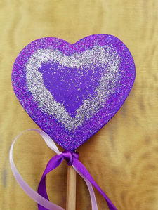 profil de la baguette coeur violet