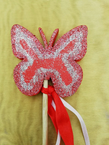 profil de la baguette papillon rouge