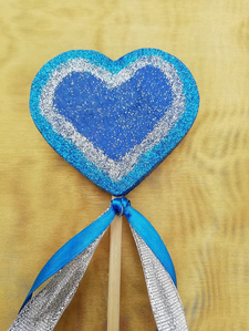 profil de la baguette coeur bleue